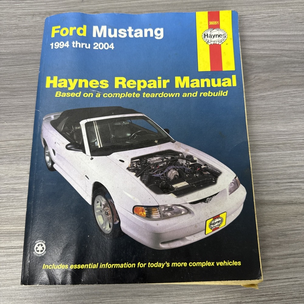 Haynes Ford Mustang 1994-2003 Service Repair Manual 36051 Complete‎ Teardown